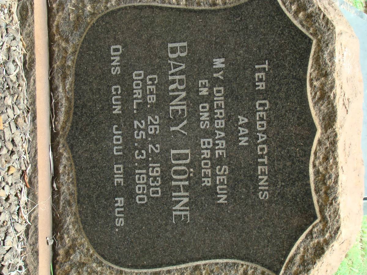 DÖHNE Barney 1930-1960