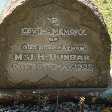 DUNBAR M.J.H. -1932