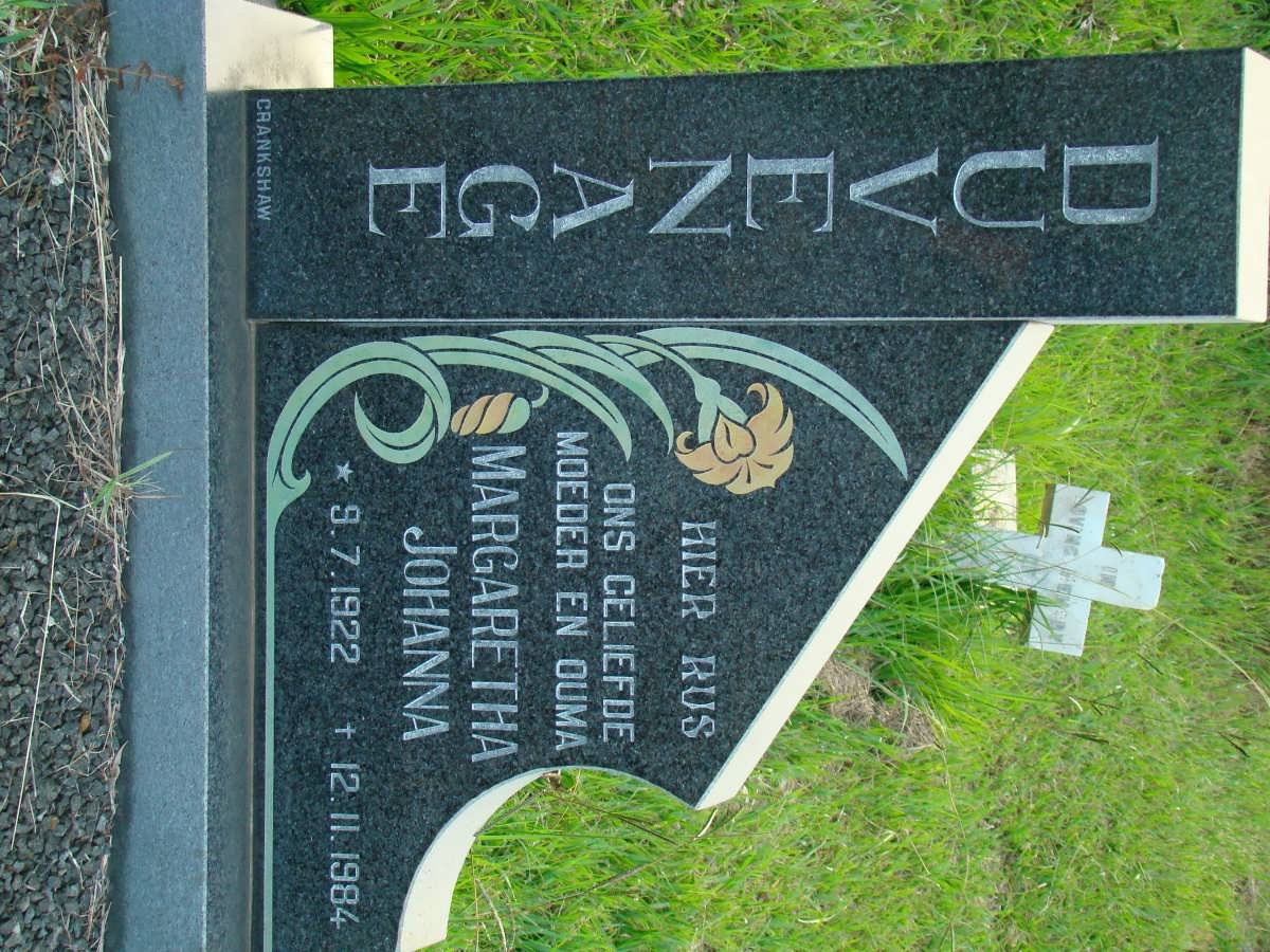 DUVENHAGE Margaretha Johanna 1922-1984