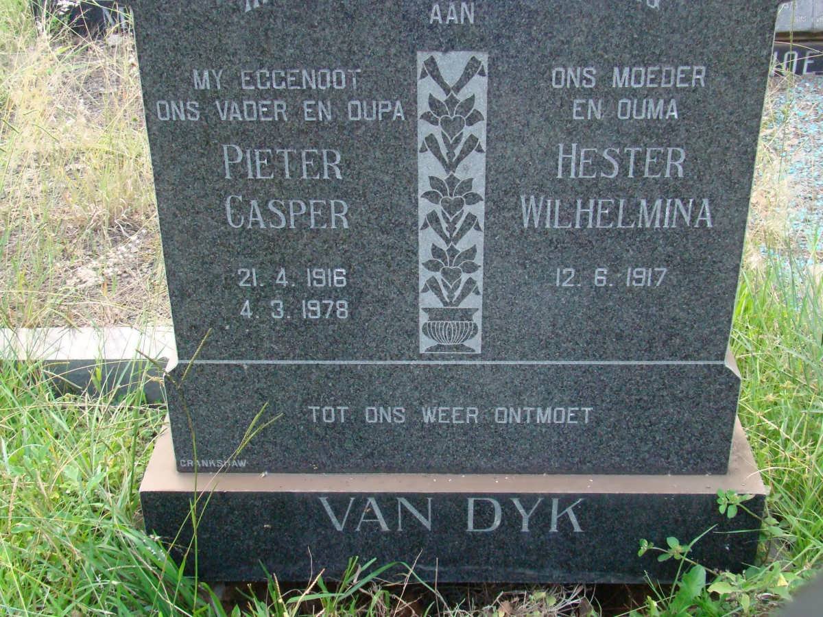 DYK Pieter Casper, van 1916-1978 &amp; Hester Wilhelmina 1917-