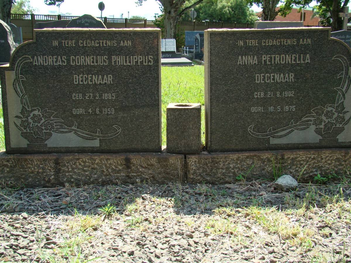 DEGENAAR Andreas Cornelius Phillippus 1885-1959