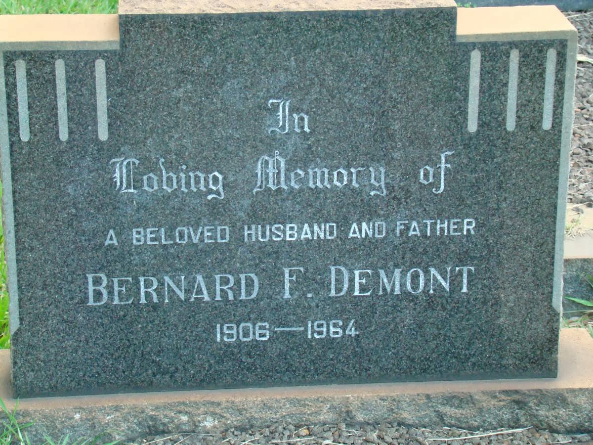 DEMONT Bernard F. 1906-1964
