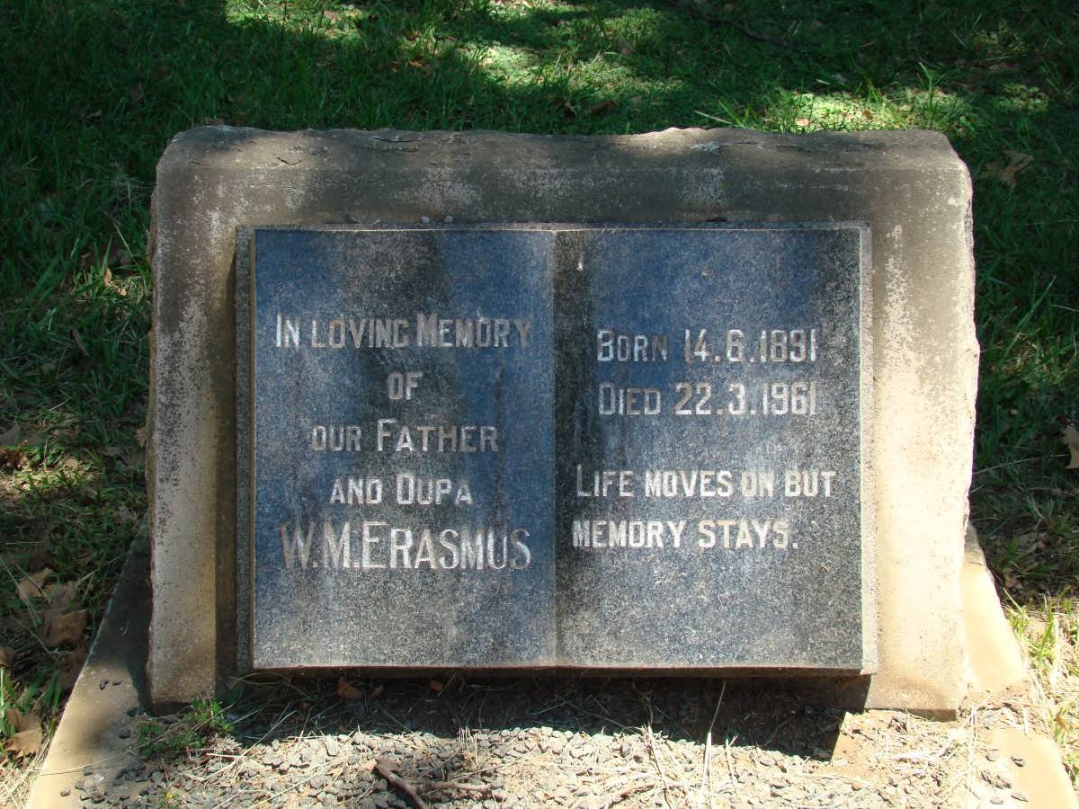 ERASMUS W.M. 1891-1961