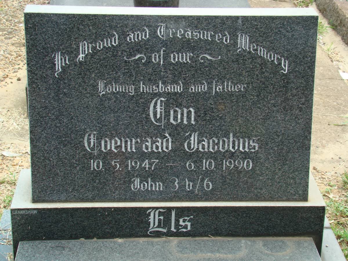 ELS Coenraad Jacobus 1947-1990