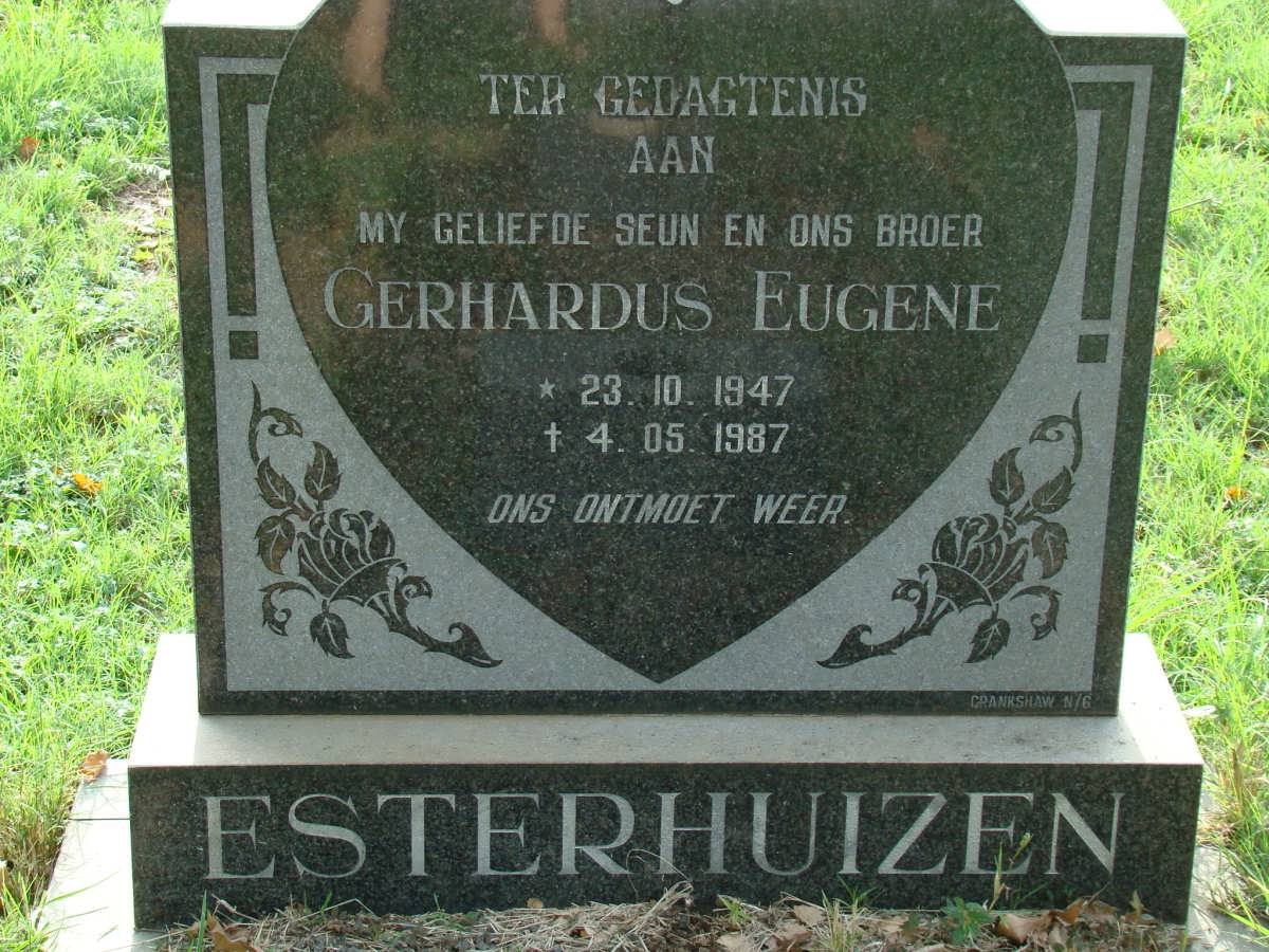 ESTERHUIZEN Gerhardus Eugene 1947-1987
