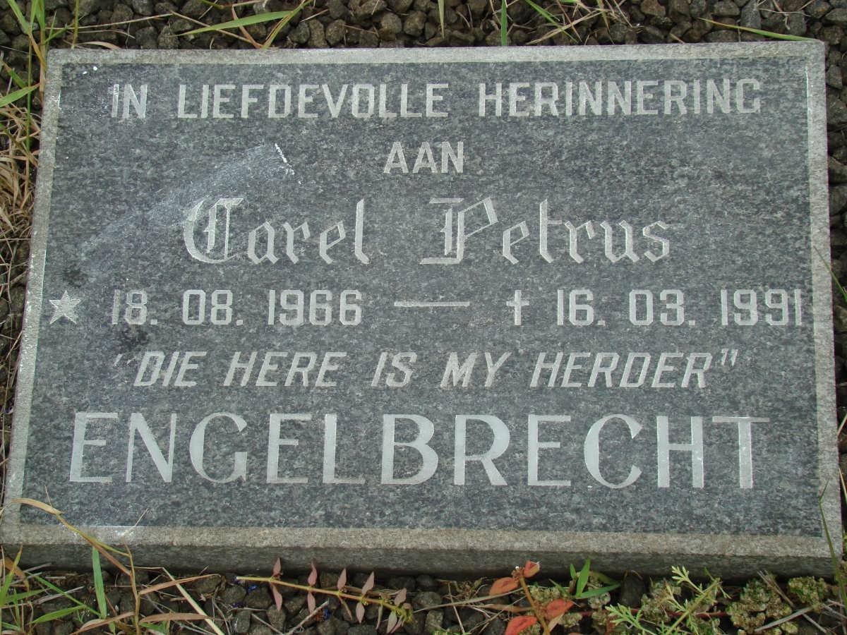 ENGELBRECHT Carel Petrus 1966-1991
