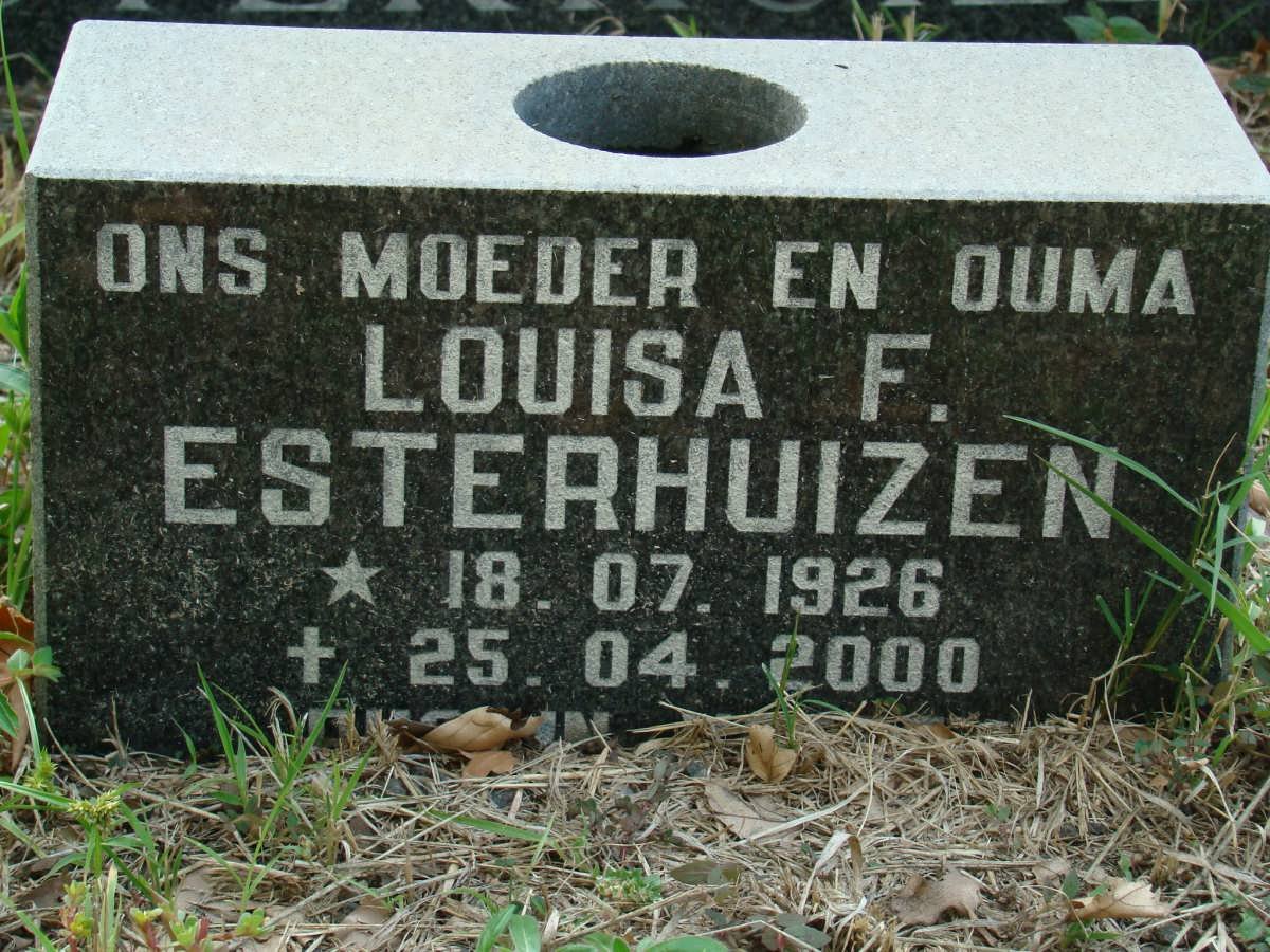 ESTERHUIZEN Louisa F. 1926-2000