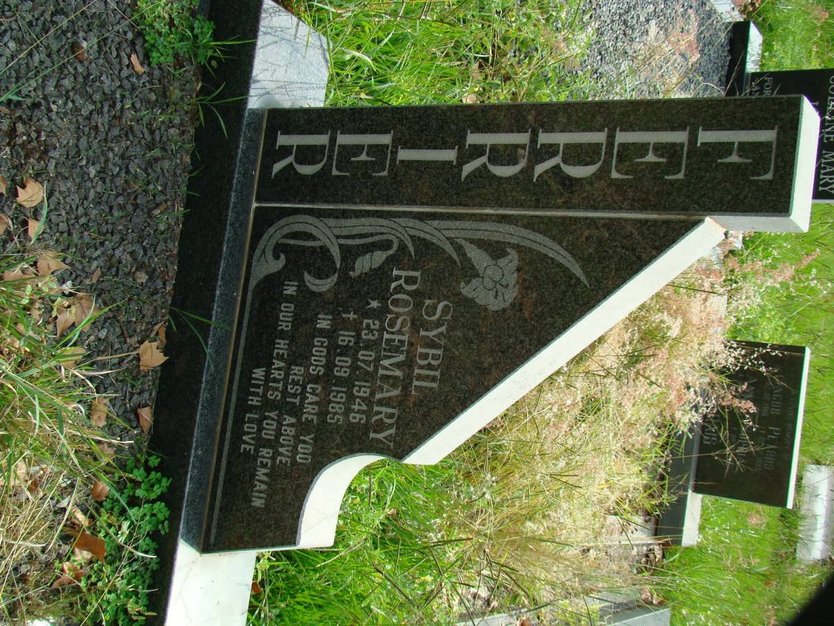 FERRIER Sybil Rosemary 1946-1985