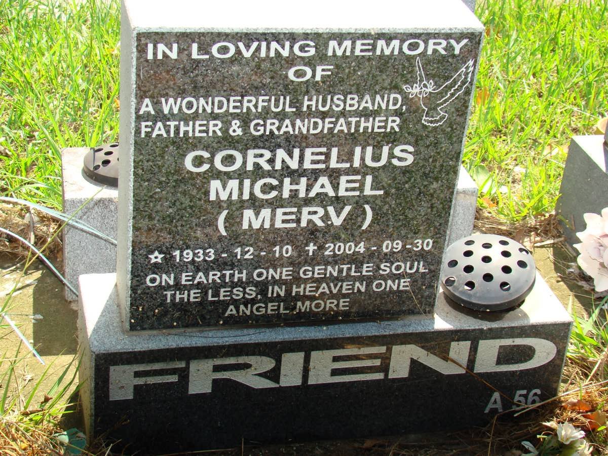 FRIEND Cornelius Michael 1933-2004