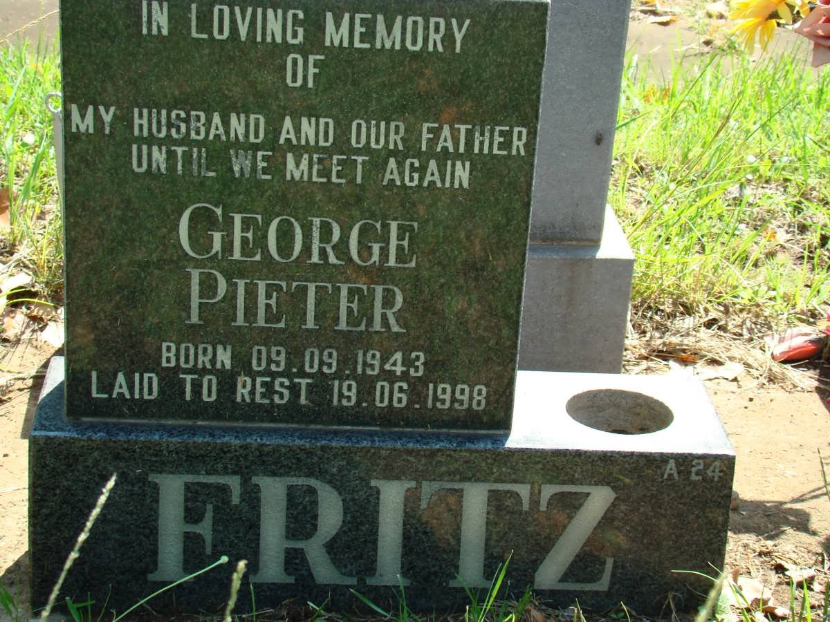 FRITZ George Pieter 1943-1998