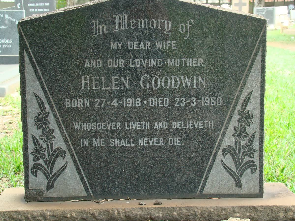 GOODWIN Helen 1918-1960