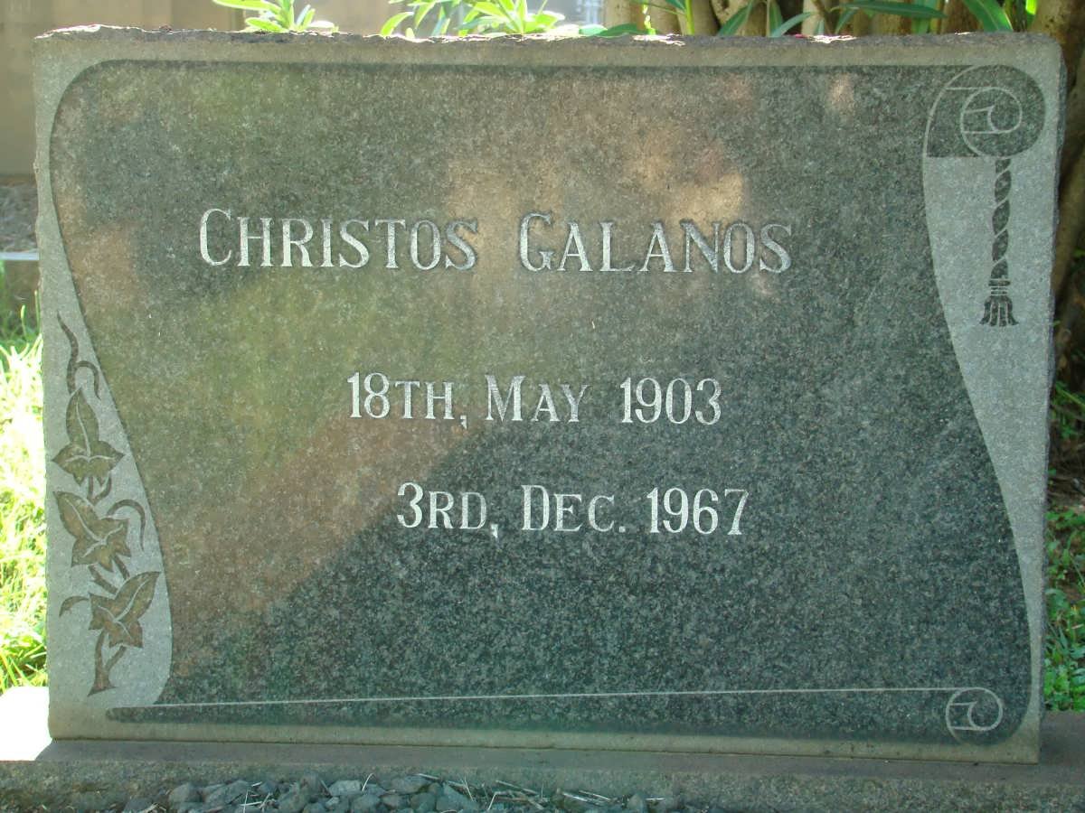 GALANOS Christos 1903-1967