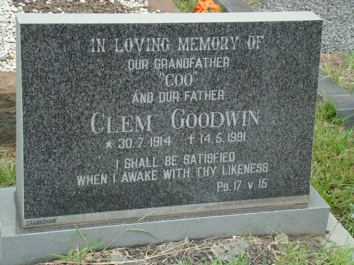 GOODWIN Clem 1914-1991
