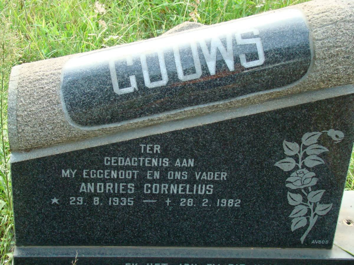 GOUWS Andries Cornelius 1935-1982