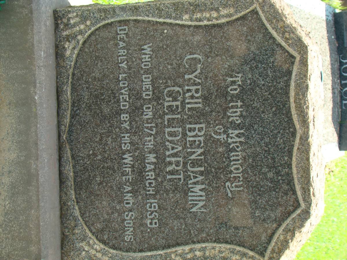 GELDART Cyril Benjamin -1959