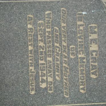 GRAY M.E. -1944