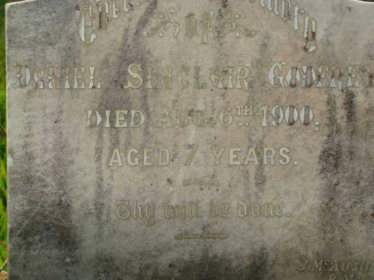 GODFREY Daniel Sinclair -1900