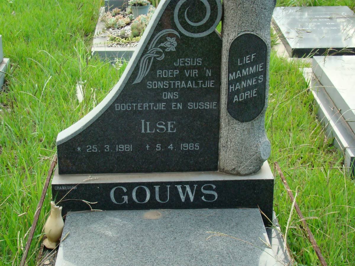 GOUWS Ilse 1981-1985