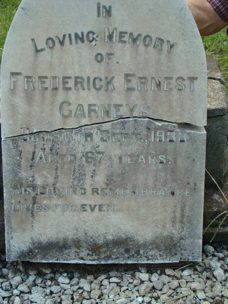 GARNEYS Frederick Ernest -1933