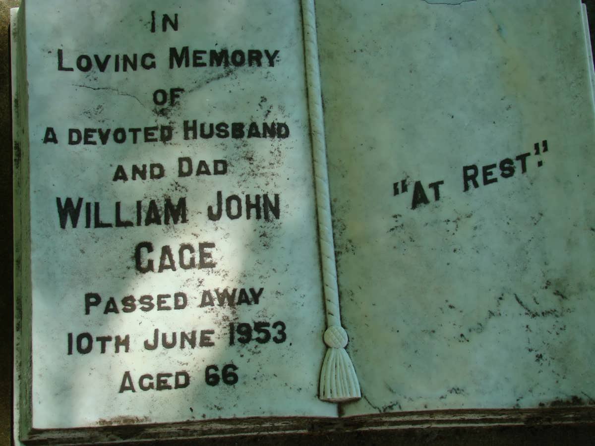 GAGE William John -1953