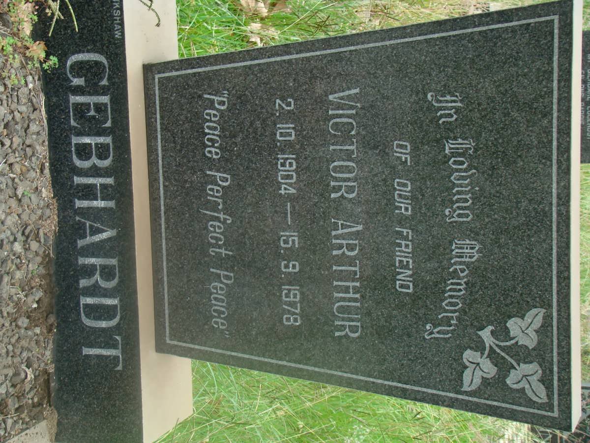GEBHARDT Victor Arthur 1904-1978