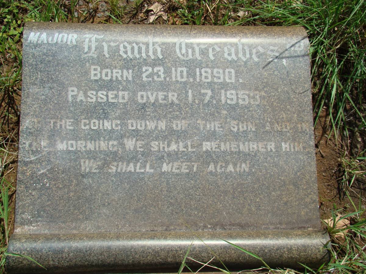 GREAVES Frank 1890-1953
