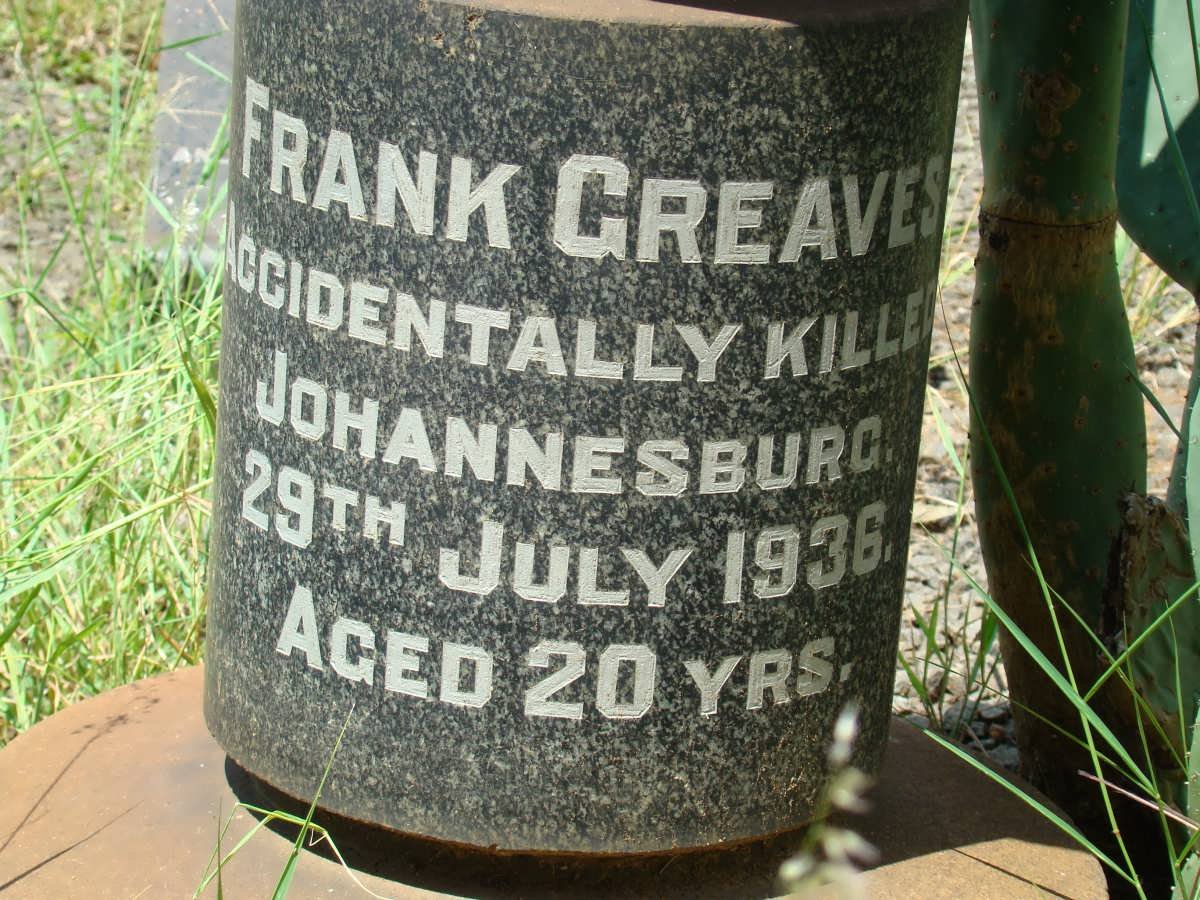 GREAVES Frank -1936