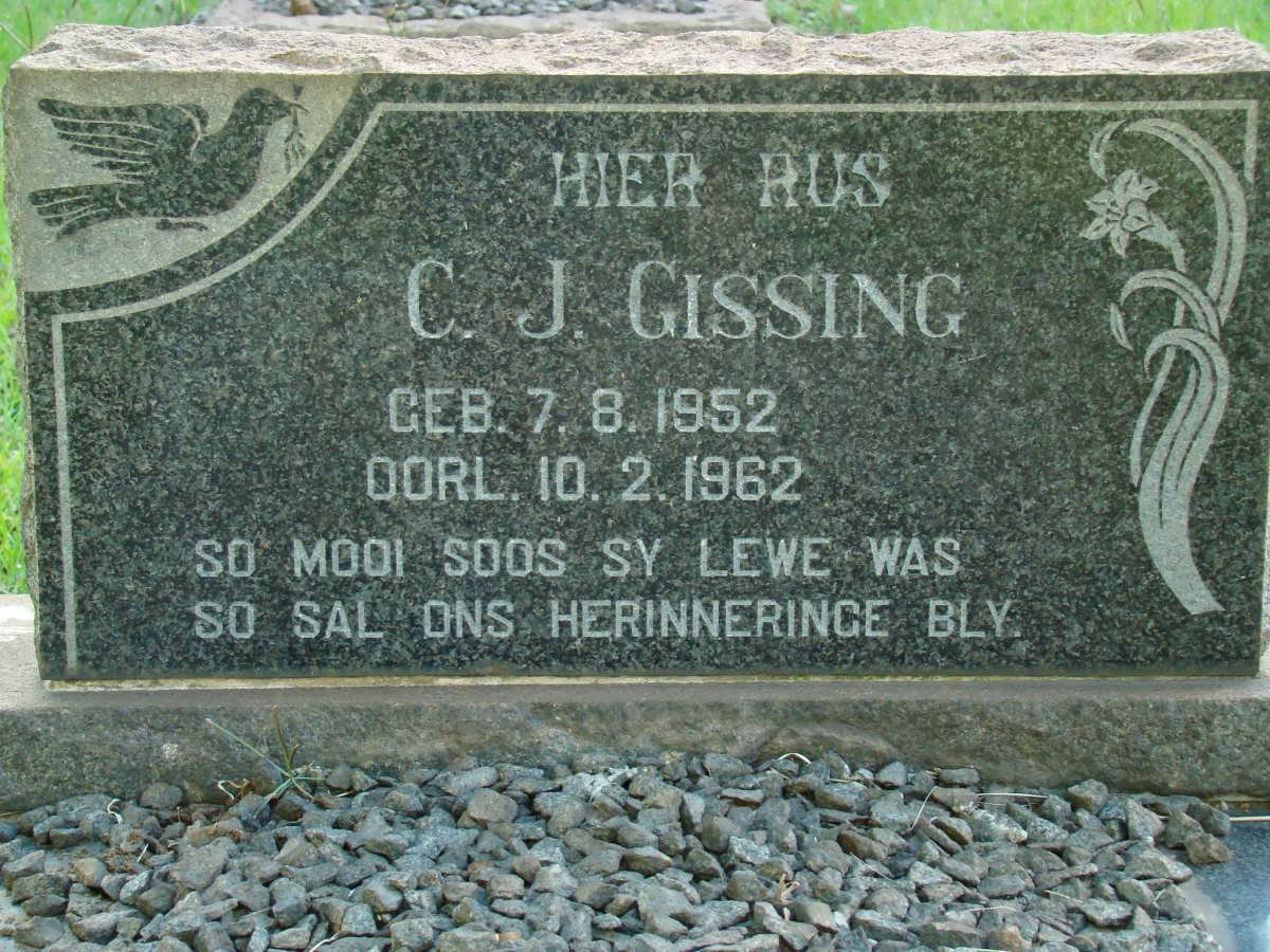 GISSING C.J. 1952-1962
