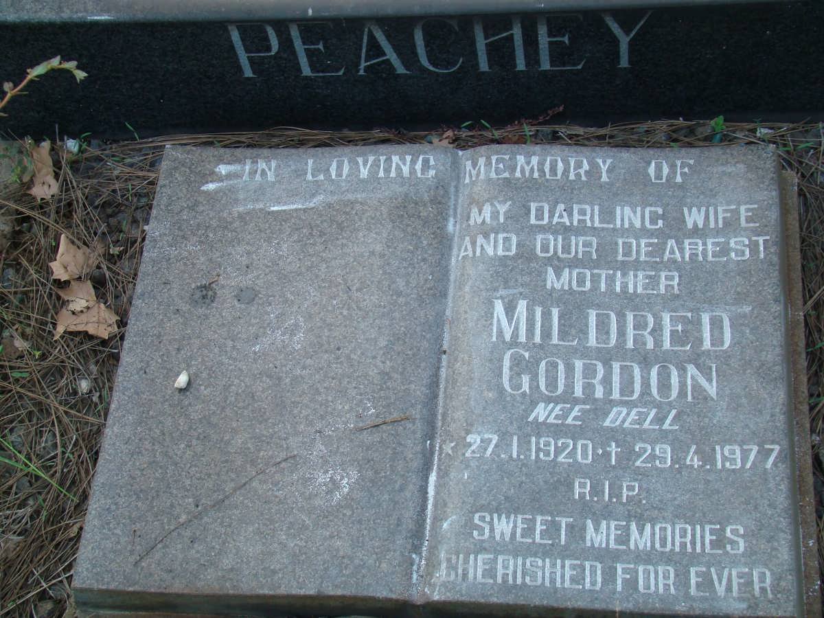 GORDON Mildred nee DELL 1920-1977