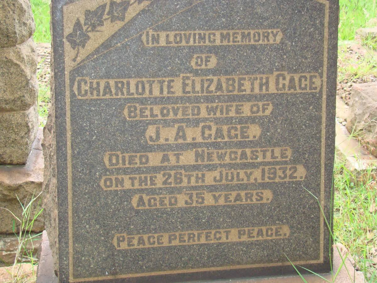 GAGE Charlotte Elizabeth -1932