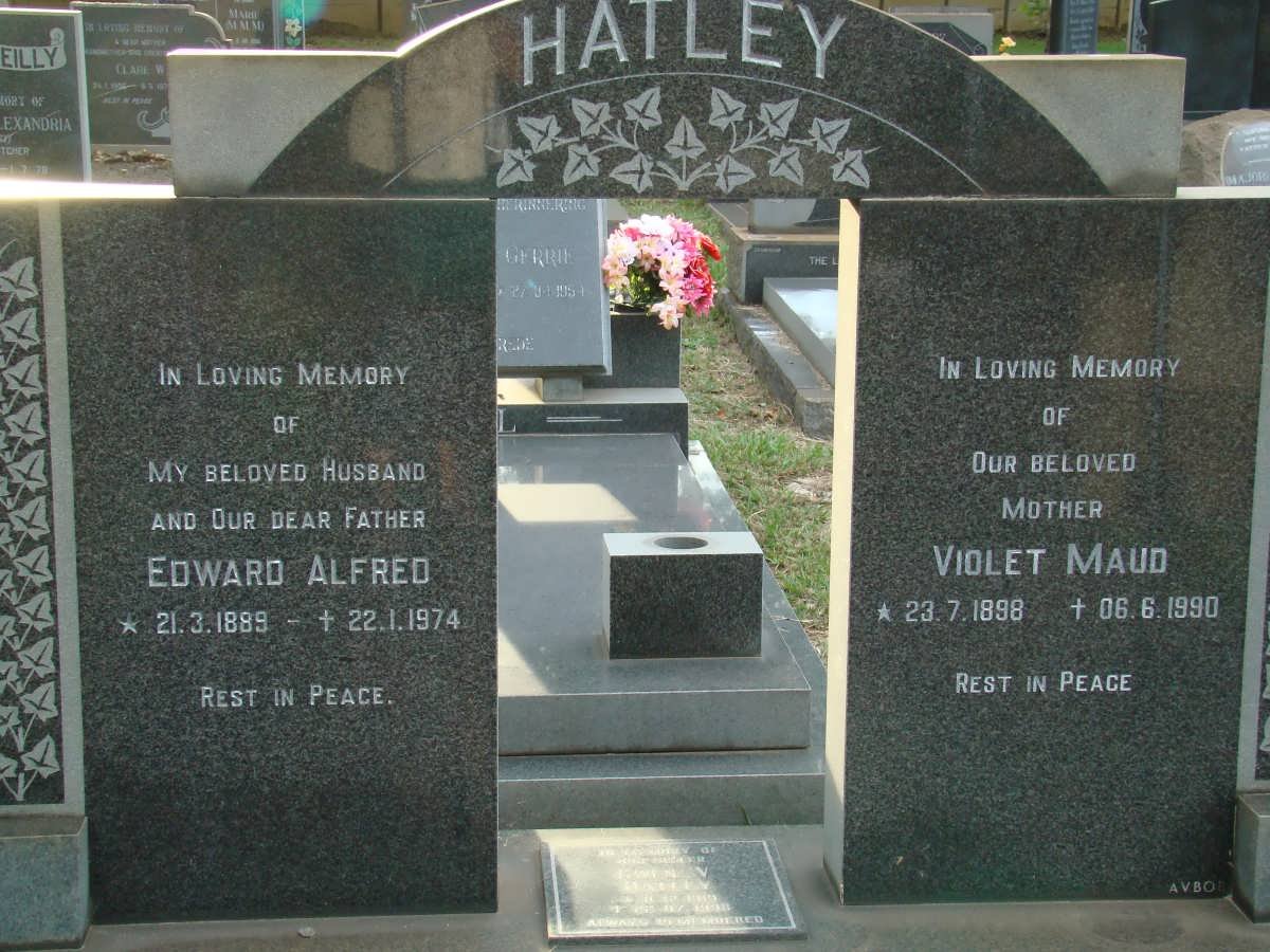 HATLEY Edward Alfred 1889-1974 &amp; Violet Maud 1898-1990