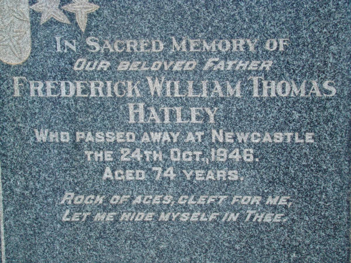 HATLEY Frederick William Thomas -1946