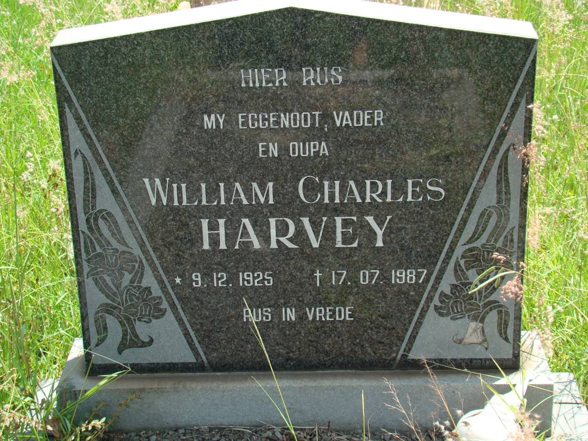 HARVEY William Charles 1925-1987