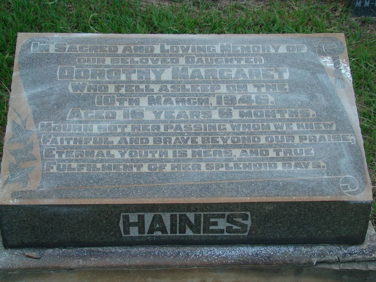 HAINES Dorothy Margaret -1946