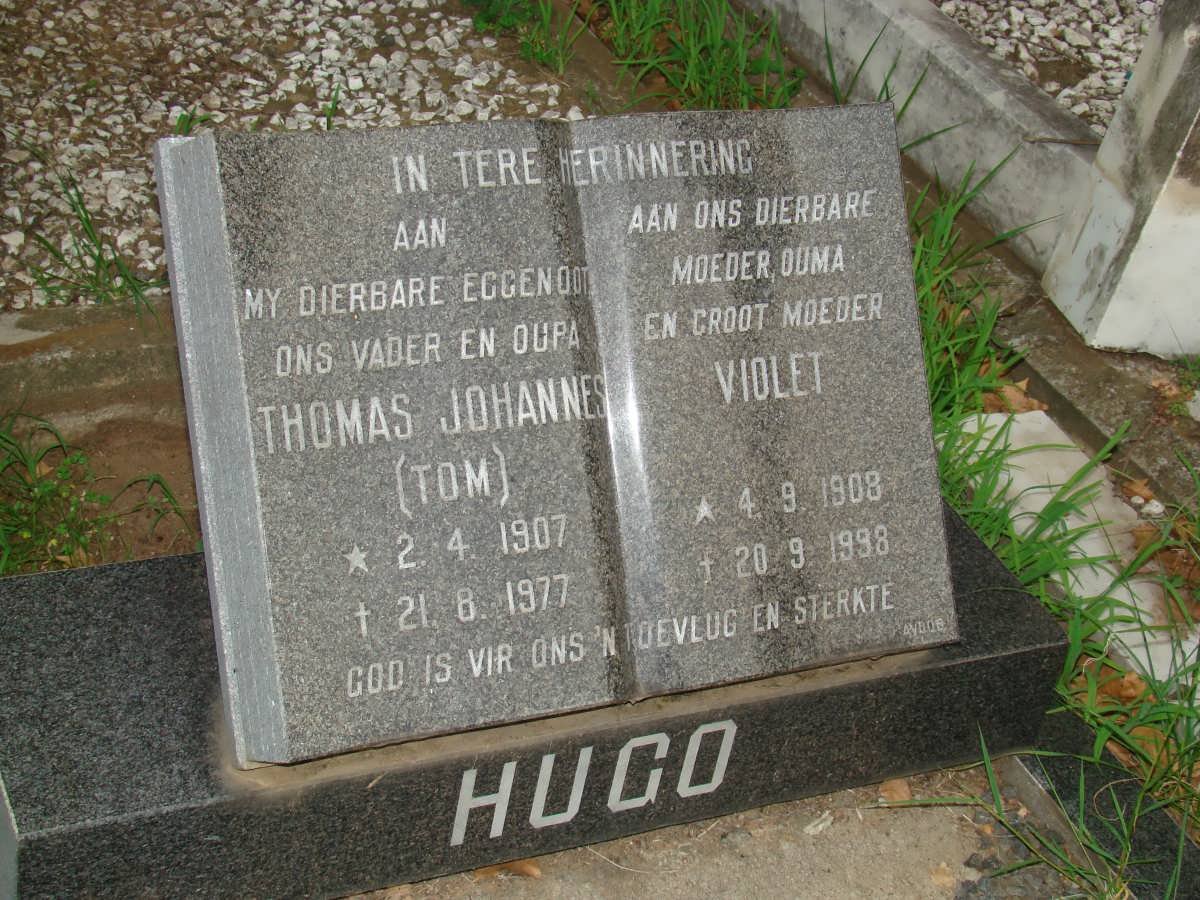 HUGO Thomas Johannes 1907-1977 &amp; Violet 1908-1998