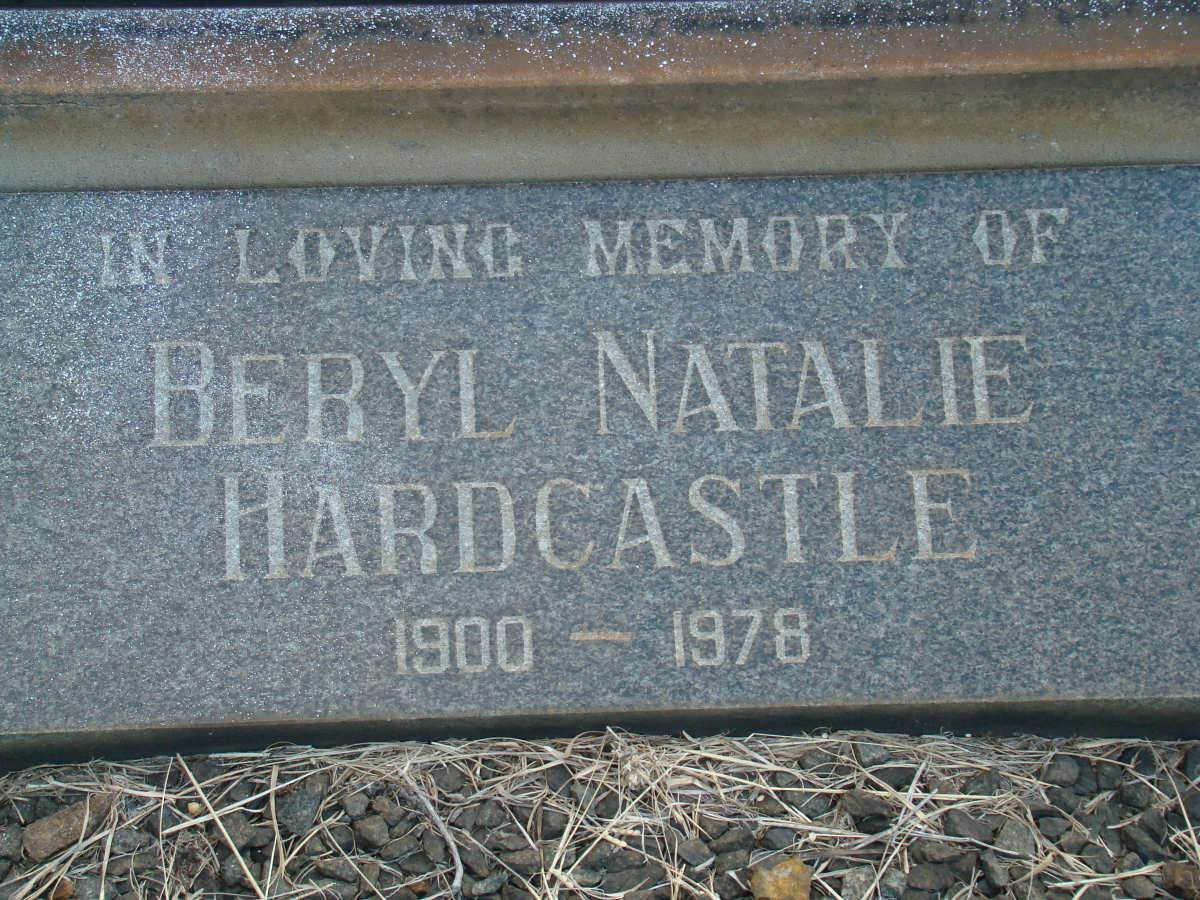 HARDCASTLE Beryl Natalie 1900-1978