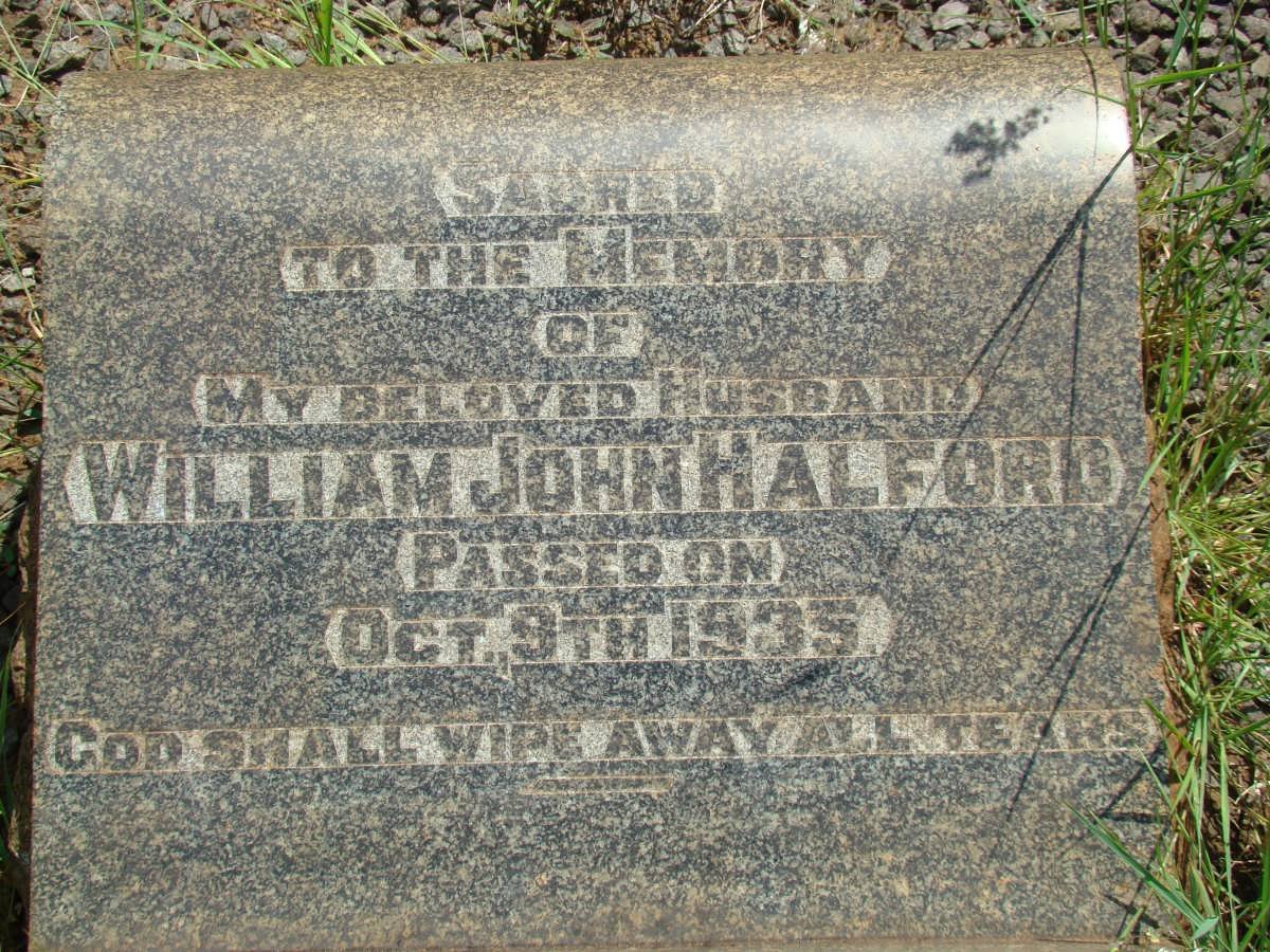 HALFORD William John -1935