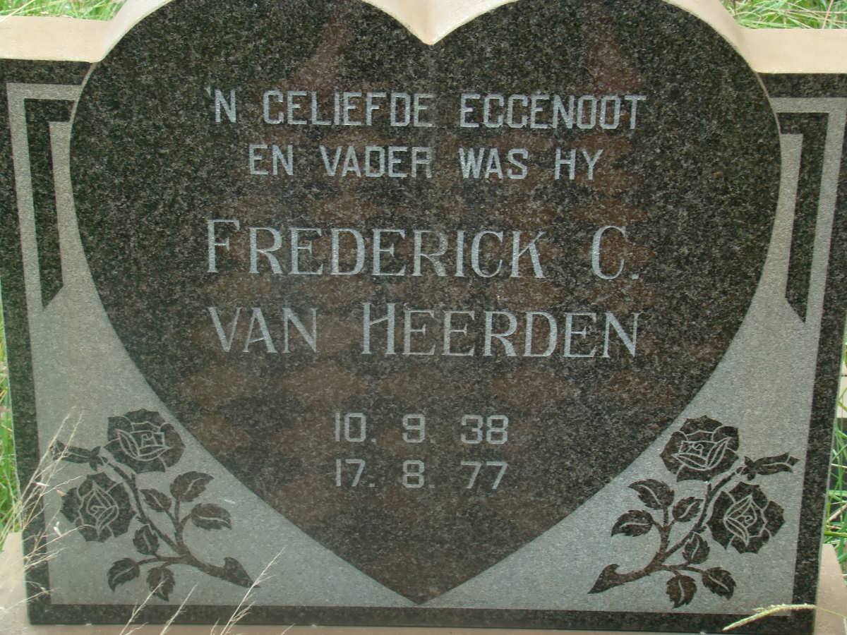 HEERDEN Frederick C., van 1938-1977