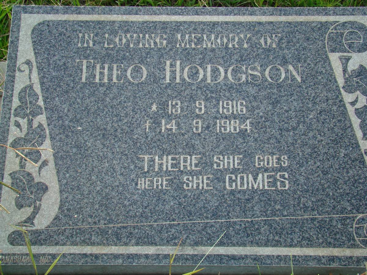 HODGSON Theo 1916-1984