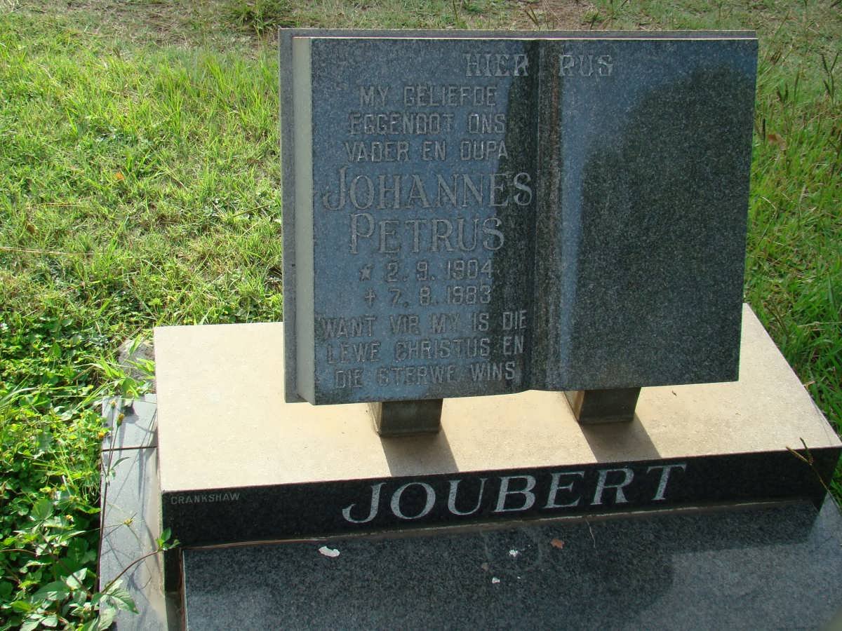 JOUBERT Johannes Petrus 1904-1983