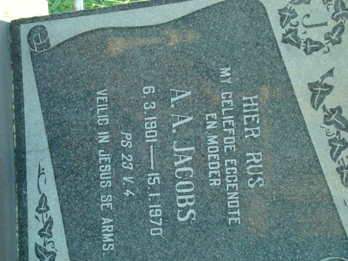 JACOBS A.A. 1901-1970