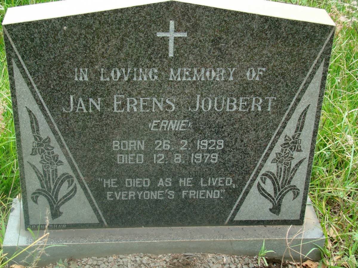 JOUBERT Jan Erens 1929-1979
