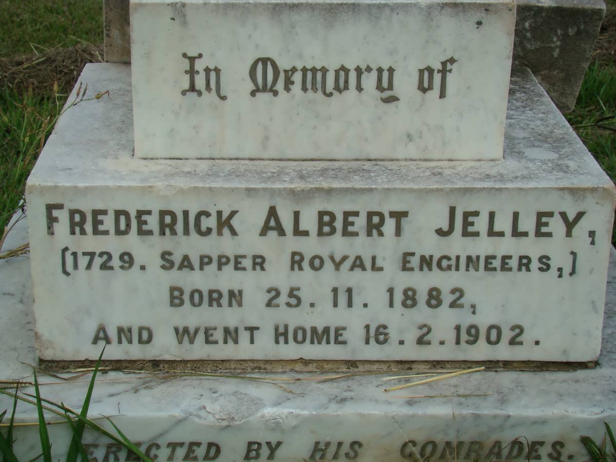 JELLEY Frederick Albert 1882-1902
