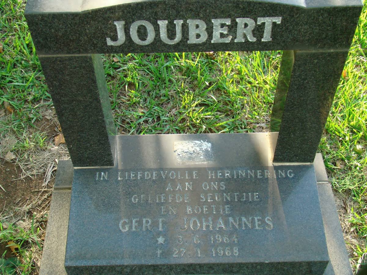 JOUBERT Gert Johannes 1964-1968