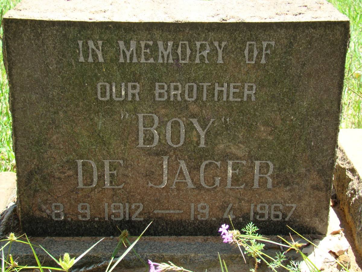 JAGER Boy, de 1912-1967