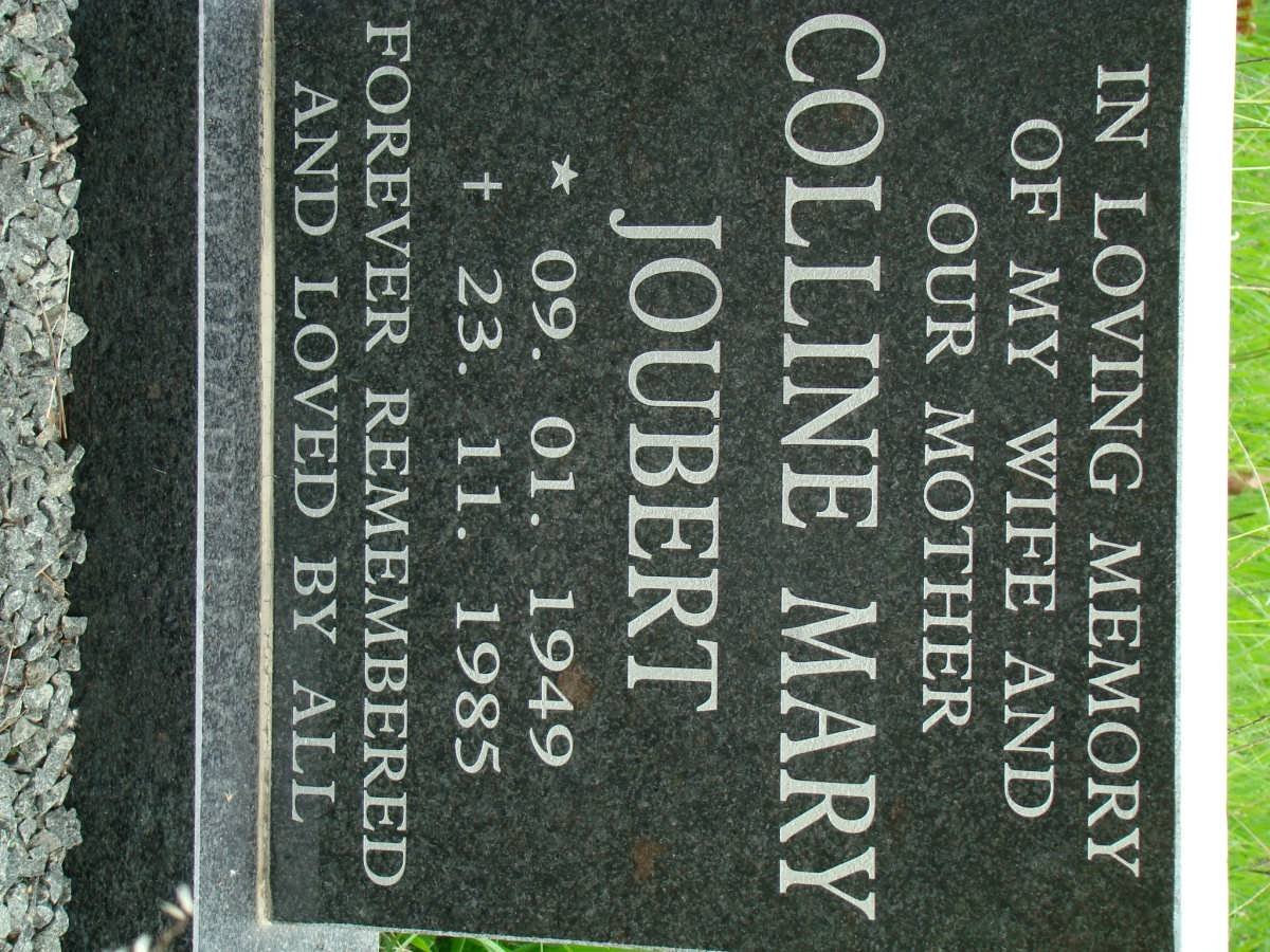 JOUBERT Colline Mary 1949-1985