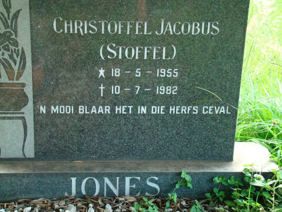 JONES Christoffel Jacobus 1955-1982