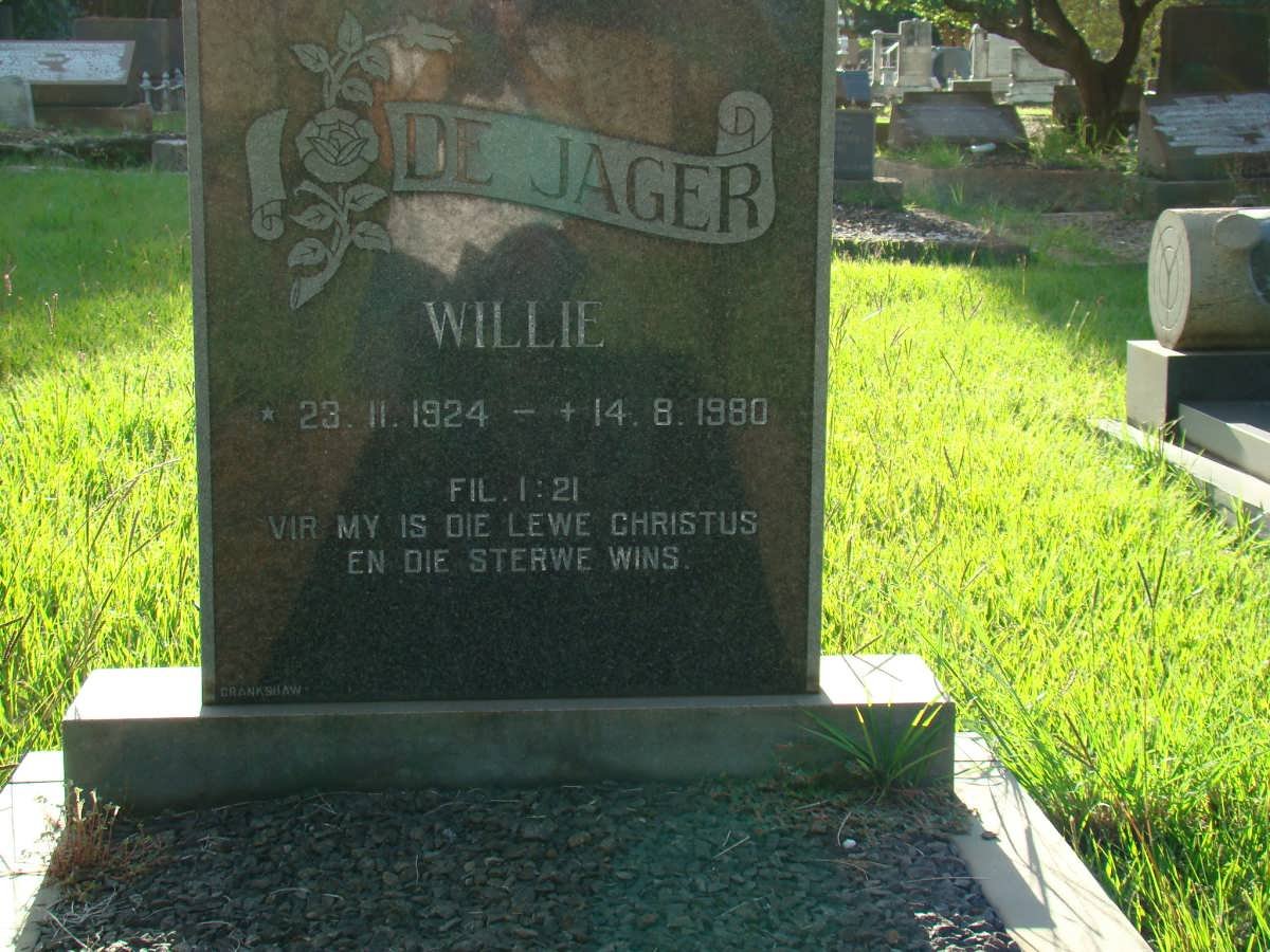 JAGER Willie, de 1924-1980