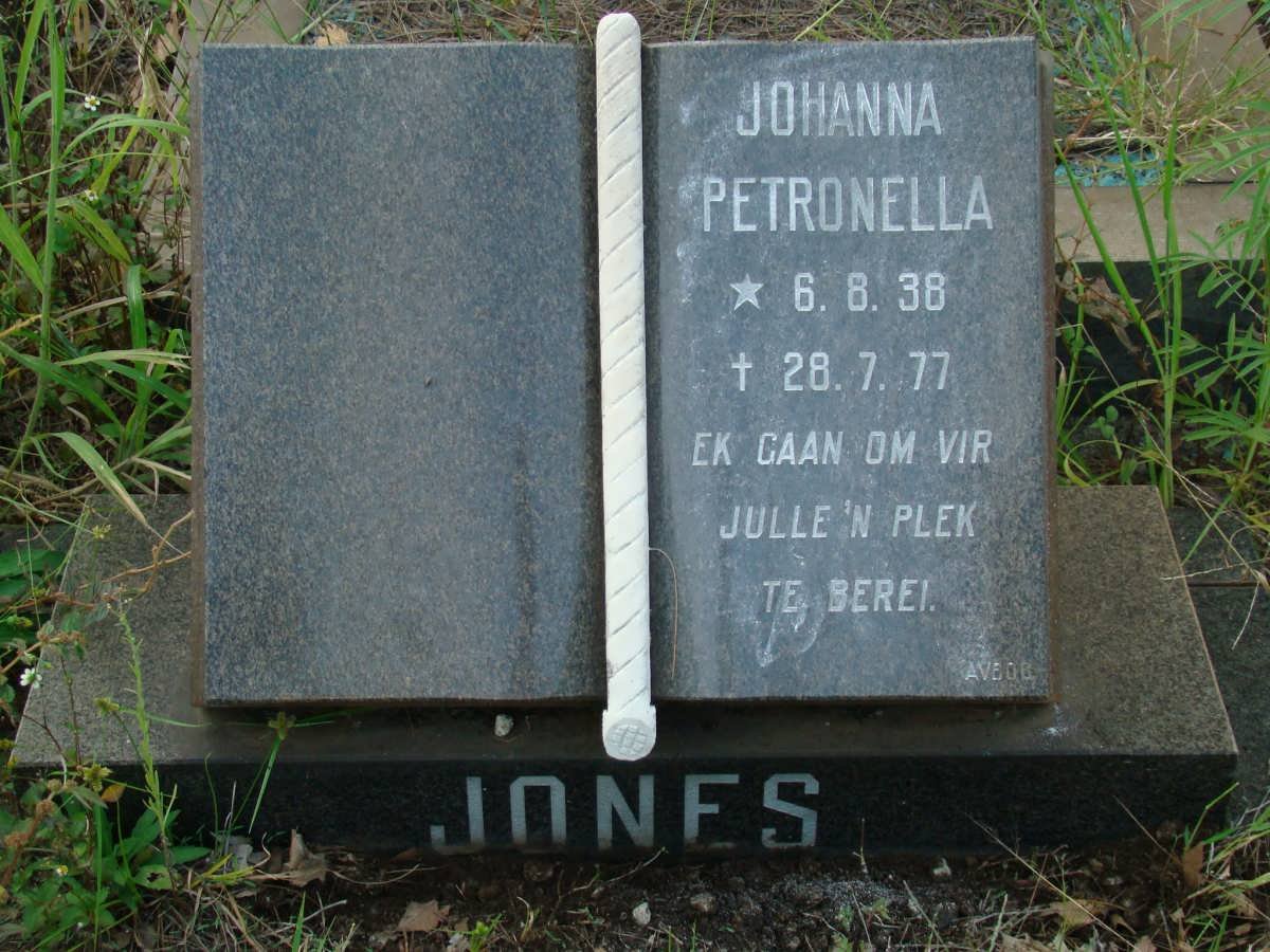 JONES Johanna Petronella 1938-1977