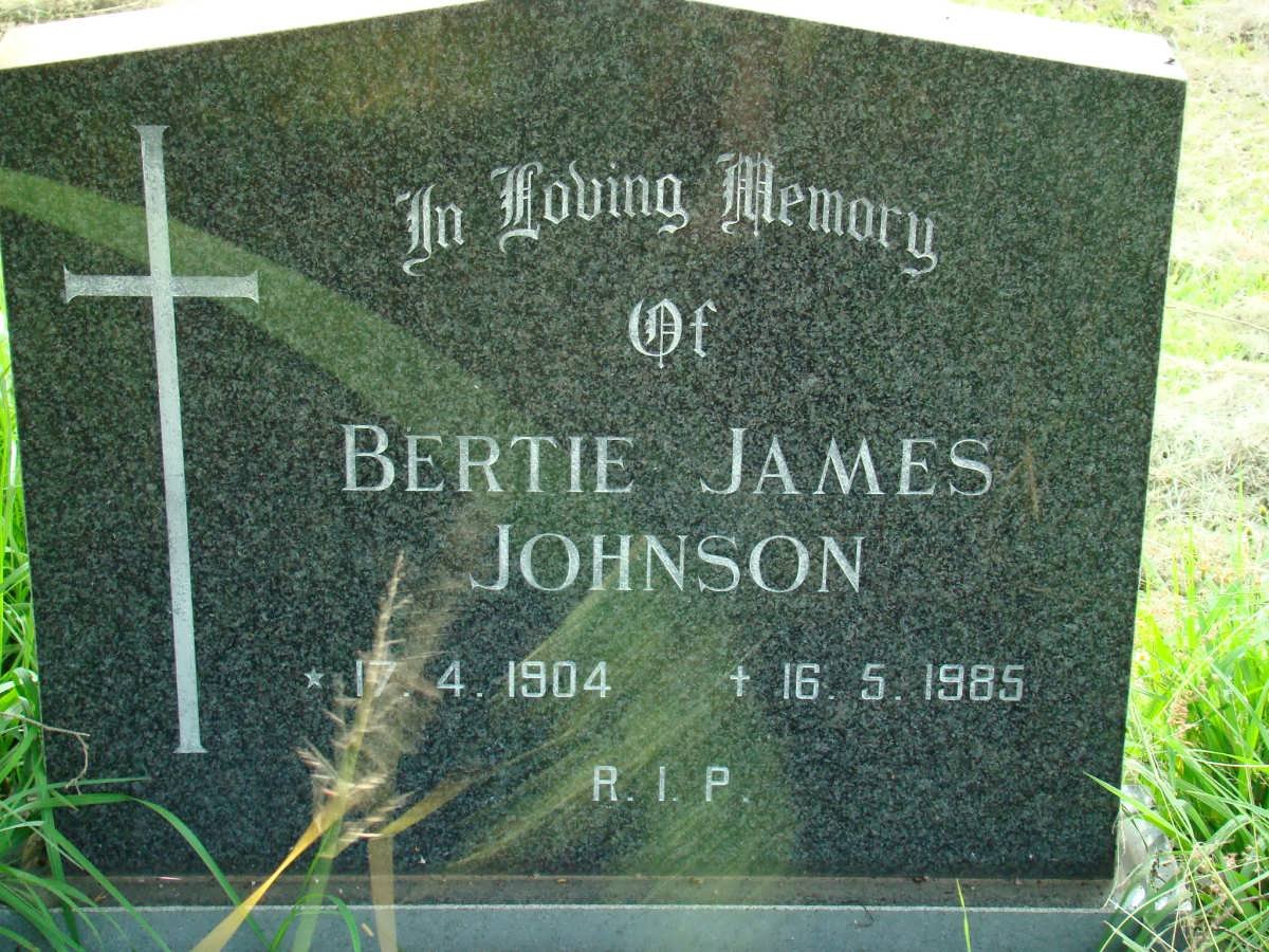 JOHNSON Bertie James 1904-1985